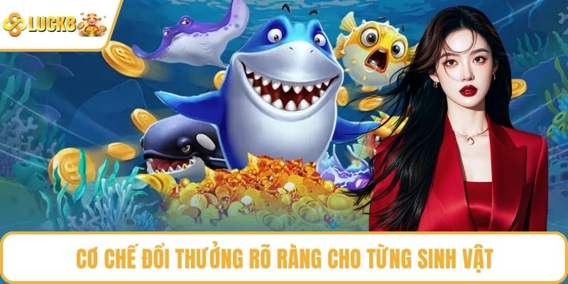 Cơ chế đổi thưởng rõ ràng cho từng sinh vật