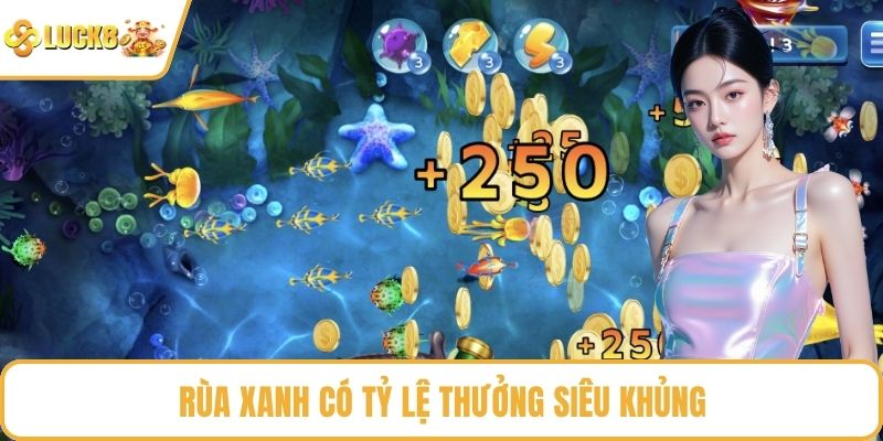 Rùa xanh có tỷ lệ thưởng siêu khủng